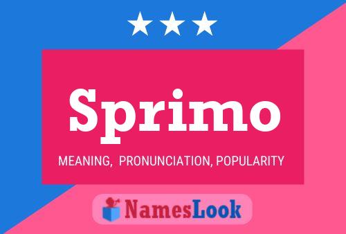 Sprimo Name Poster