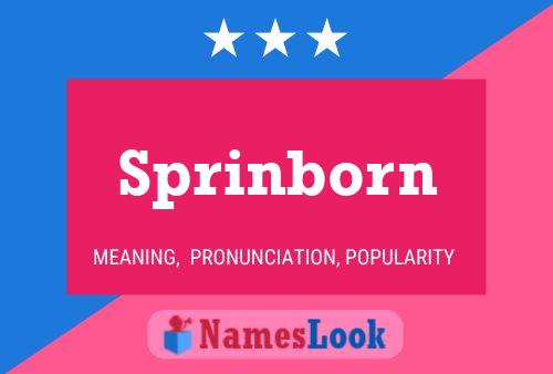 Sprinborn Name Poster