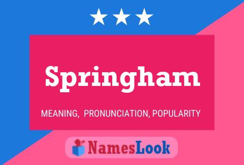 Springham Name Poster