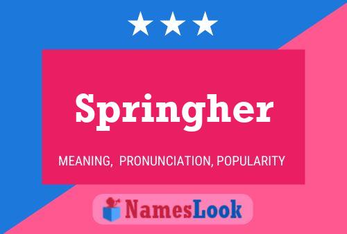 Springher Name Poster