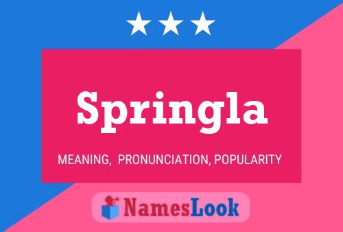 Springla Name Poster