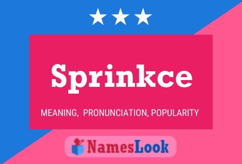 Sprinkce Name Poster