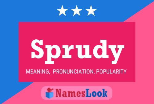 Sprudy Name Poster