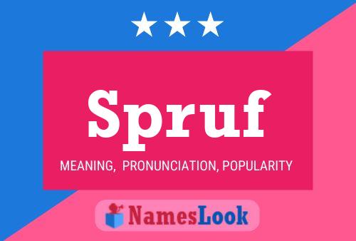 Spruf Name Poster