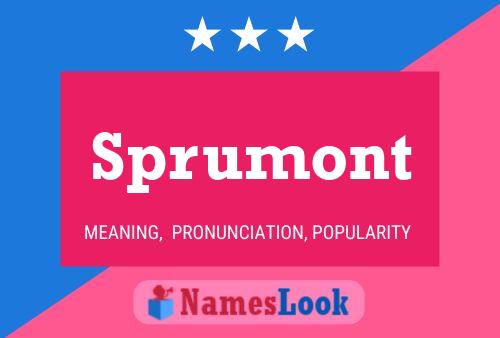 Sprumont Name Poster