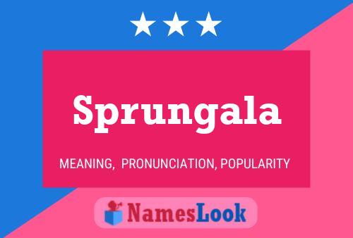 Sprungala Name Poster