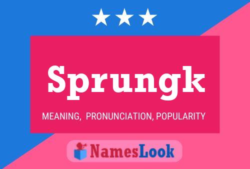 Sprungk Name Poster