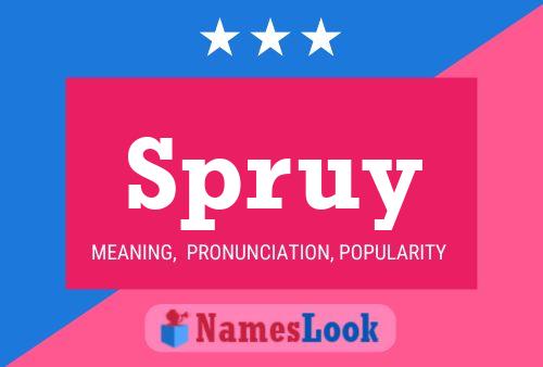 Spruy Name Poster