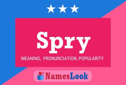 Spry Name Poster