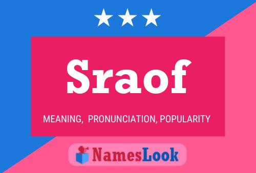 Sraof Name Poster