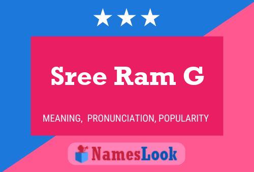 Sree Ram G Name Poster