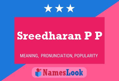 Sreedharan P P Name Poster