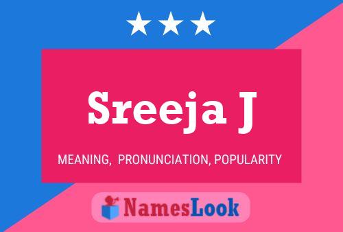 Sreeja J Name Poster