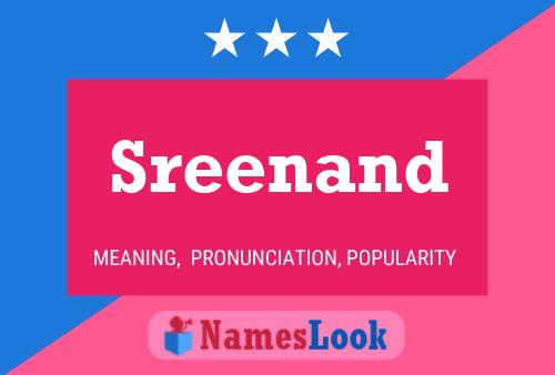 Sreenand Name Poster