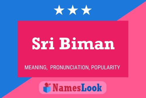 Sri Biman Name Poster