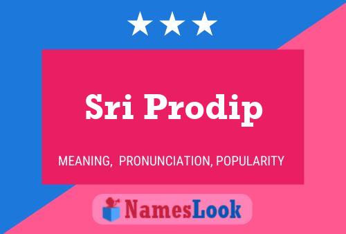 Sri Prodip Name Poster