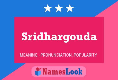 Sridhargouda Name Poster