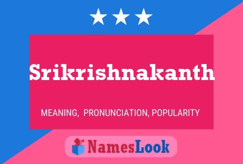 Srikrishnakanth Name Poster