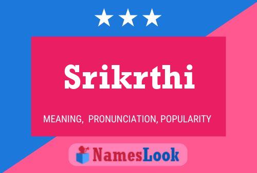 Srikrthi Name Poster