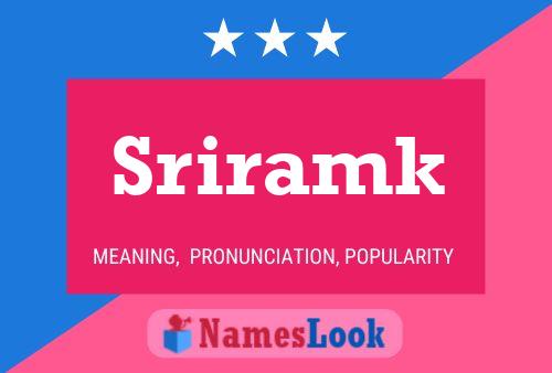 Sriramk Name Poster