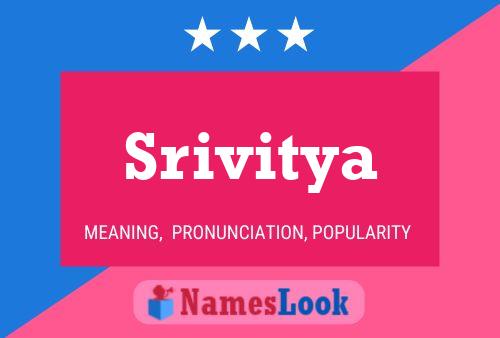 Srivitya Name Poster