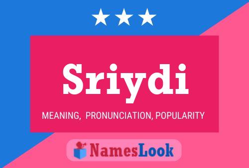 Sriydi Name Poster