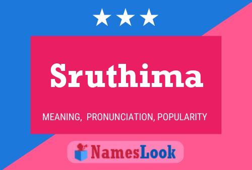 Sruthima Name Poster