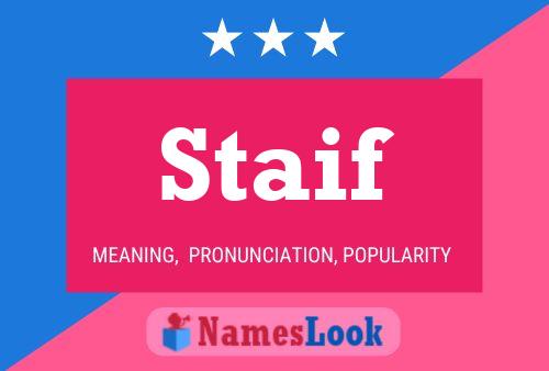 Staif Name Poster