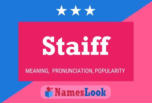 Staiff Name Poster