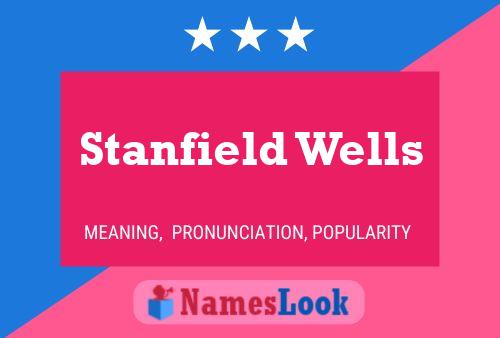 Stanfield Wells Name Poster