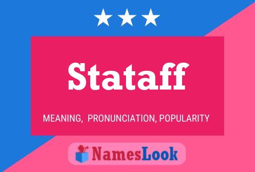 Stataff Name Poster