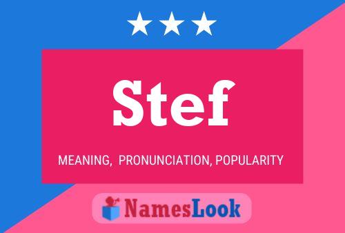 Stef Name Poster