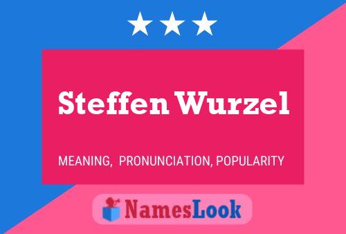 Steffen Wurzel Name Poster