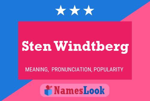 Sten Windtberg Name Poster