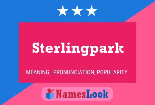 Sterlingpark Name Poster