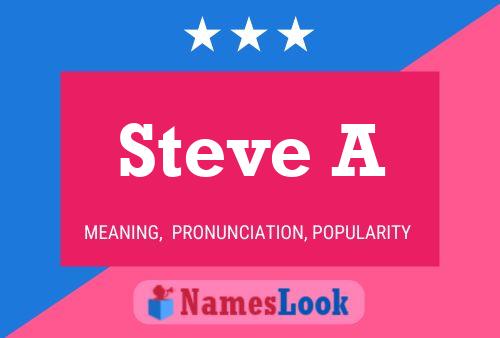 Steve A Name Poster