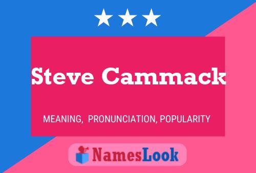 Steve Cammack Name Poster