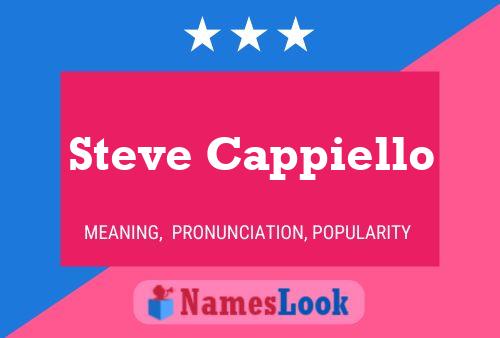 Steve Cappiello Name Poster