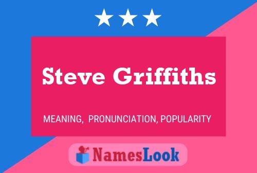 Steve Griffiths Name Poster