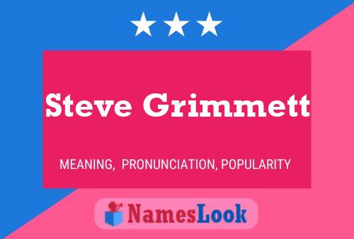 Steve Grimmett Name Poster