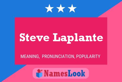 Steve Laplante Name Poster