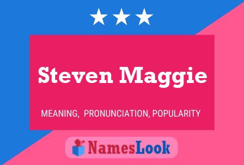 Steven Maggie Name Poster