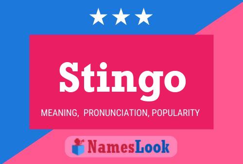 Stingo Name Poster