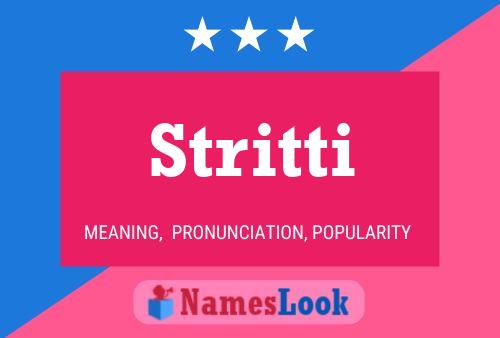 Stritti Name Poster