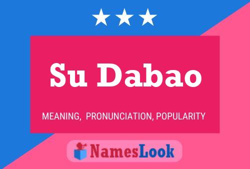 Su Dabao Name Poster