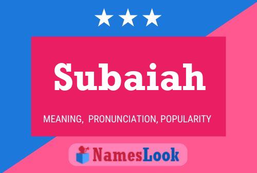 Subaiah Name Poster