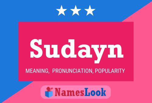 Sudayn Name Poster