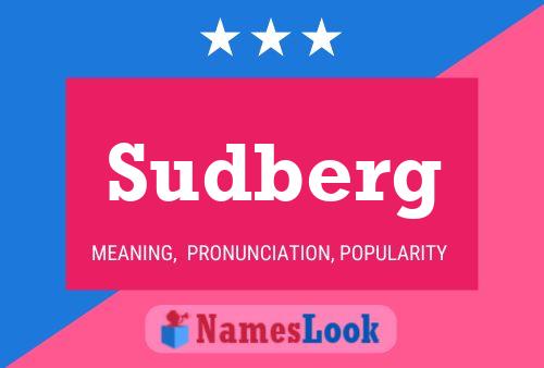 Sudberg Name Poster