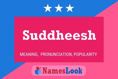 Suddheesh Name Poster