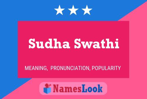 Sudha Swathi Name Poster